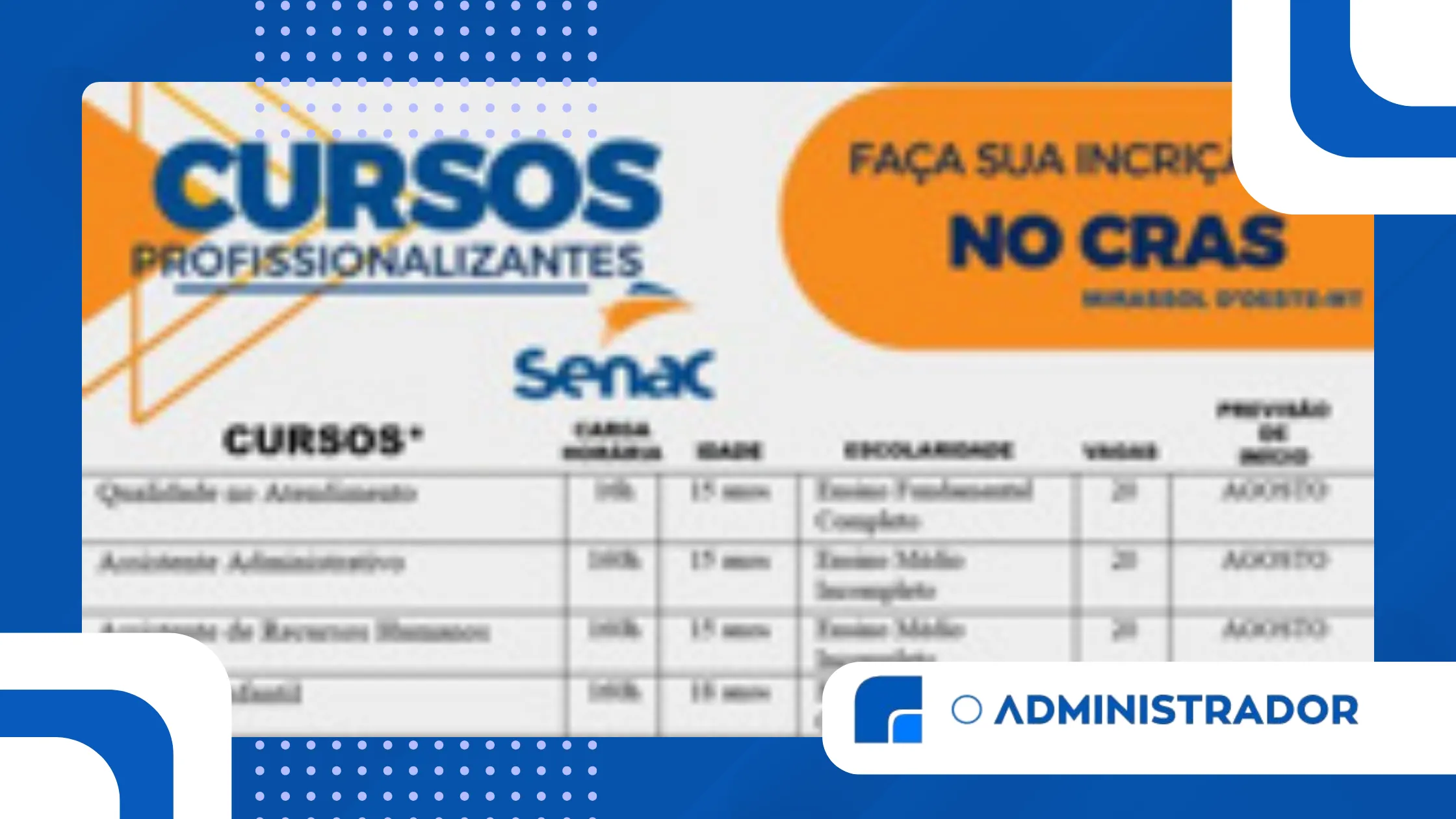 Guia Completo dos Principais Cursos do SENAC